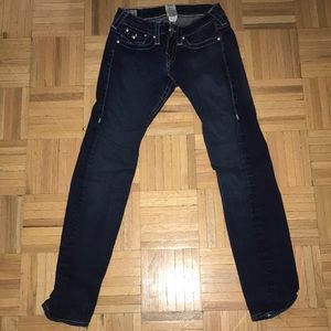 Jeans with Swarovski crystal details